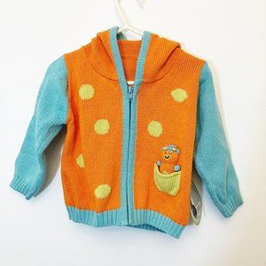 Joobles Sweater Fair Indigo Jiffy The Giraffe 12-18m